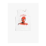 Koton 2SKB30018TK Spider Man Baskılı Bisiklet Yaka Pamuklu Lisanslı Atlet