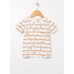 Koton 2Smb10017Tk Erkek Çocuk Kısa Kol Bisiklet Yaka T-Shirt Eğlenceli Çizgili Tasarım - 18 - 24 Ay - Renkli