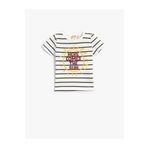 Koton 2SMB10022TK Bisiklet Yaka Normal Kalıp Çizgili Çok Renkli Bebek T-Shirt