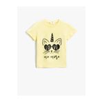 Koton 2YKG17247OK Sarı Kız Çocuk T-Shirt