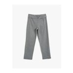Koton 2YKG47957AW Kazayağı Desenli Kemerli Pantolon