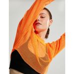 Koton 3SAK10027NK 230 Turuncu File Detaylı Kadın T-shirt