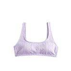 Koton 3SAK10054MM Lila U Yaka Kadın Bikini Üstü