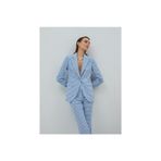 Koton 3SAK50016UW6C2 Mavi Kadın Blazer Ceket