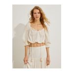 Koton 3SAK60172EW Salaş Crop Kadın Bluz
