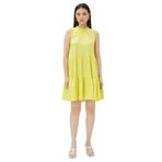 Koton 3SAK80107EW Sarı Katlı Kadın Elbise