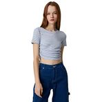 Koton 3SAL10118IK Lacivert Çizgili Genç Kız T-shirt