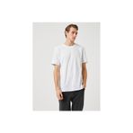 Koton 3SAM10014HK Beyaz 000 Erkek Jersey Pamuk T-Shirt