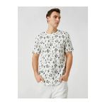 Koton 3SAM10190HK Siyah - Beyaz Erkek T-Shirt