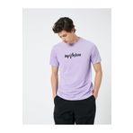Koton 3SAM10963HK Lila Erkek T-shirt