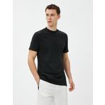 Koton 3SAM10993HK Siyah Erkek T-shirt