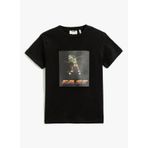 Koton 3SKB10204TK Baskılı Siyah Erkek Çocuk T-Shirt