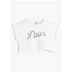 Koton 3SKG10037AK Beyaz Kız Çocuk T-Shirt
