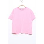 Koton 3SKG10123AK Düz Pembe Kız Çocuk T-Shirt