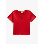 Koton 3SKG10151AK Kırmızı Basic Kız Çocuk T-shirt