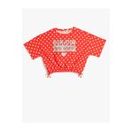 Koton 3SKG10362AK Kırmızı Desenli Kız Çocuk T-shirt