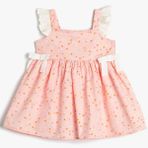 Koton 3SMG80032AW Pembe Kız Bebek Elbise
