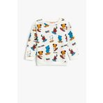 Koton 3WMB10002TK Pamuklu Baskılı Erkek Bebek Sweatshirt