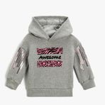 Koton 3WMG10012AK Kız Bebek Gri Sweatshirt