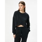 Koton 4SAK10014NK Siyah Kadın Sweatshirt