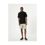 Koton 4SAM10001MK 999 Sıyah Erkek Jersey Kısa Kollu Basıc Polo T-Shırt - Siyah