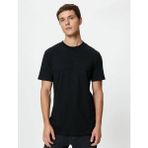 Koton 4SAM10085HK Koton Erkek T-Shirt Siyah
