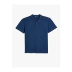 Koton 4SAM10113MK 716 Lacivert Pamuk Jersey Kısa Kollu Polo Yaka Basic Erkek T-shirt