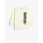 Koton 4SKB10403TK Ekru Erkek Çocuk Sweatshirt