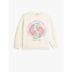 Koton 4SKG10146AK Bej Kız Çocuk Sweatshirt