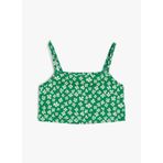 Koton 4SKG30036AK Yeşil Çiçekli Kız Çocuk Crop Atlet