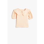 Koton 4SMG60025AW Pembe Fırfır Detaylı Kız Bebek Bluz