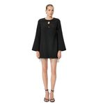 Koton 4WAK80004FW Siyah Parlak Taşlı Kadın Elbise