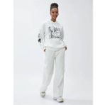 Koton 4WAL10035IK Ekru Kadın Sweatshirt