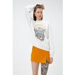 Koton 4WAL10104IK Ekru Desenli Kadın Sweatshirt