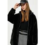 Koton 4WAL20105IW 999 Siyah Polyester Outerwear Genç Kız Ceket