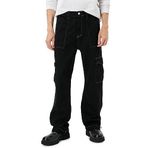 Koton 4WAM40193ND Siyah Normal Bel Cep Detaylı Jean Erkek Pantolon