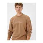 Koton 4WAM70166MK Deve Tüyü Erkek Sweatshirt