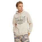 Koton 4WAM70184MK Live in the Moment Baskılı Bej Erkek Sweatshirt