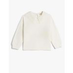 Koton 4WKG10037AK Ekru Kız Çocuk Sweatshirt