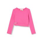 Koton 4WKG10086AK Pembe Bisiklet Yaka Pencere Detaylı Kız Çocuk Bluz