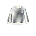 Koton 4WKG10283AK Mavi Çizgili Kız Çocuk Sweatshirt