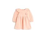 Koton 4WMG80027AW Pembe Fırfır Detaylı Kız Bebek Elbise