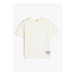 Koton 5SKB10023TK Ekru Baskılı Erkek Çocuk T-Shirt