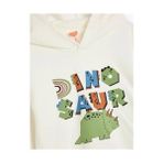 Koton 5Wmb10031Tk 010 Ekru Erkek Bebek Pamuk Jersey Sweatshirt - 9 - 12 Ay