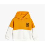 Koton 5WMB10189TK 010 Ekru Erkek Bebek Pamuk Jersey Sweatshırt - 9 - 12 Ay