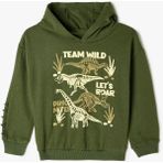 Koton 5Wmb10198Tk 871 Haki Erkek Bebek Pamuk Jersey Sweatshirt - 24 - 36 Ay