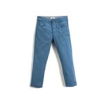 Koton 740 Erkek Çocuk İndigo Basic Dokuma Pamuklu Pantolon