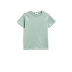 Koton 750 Erkek Çocuk Bisiklet Yaka Kısa Kollu Yeşil T-shirt