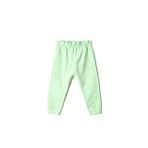 Koton 752 Kız Bebek Yeşil Basic Jogger Beli Büzgülü Lastikli Şardonlu Eşofman Altı