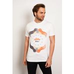 Koton 8YAM14766OK Beyaz Kısa Kollu Bisiklet Yaka Erkek T-shirt